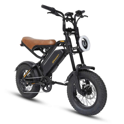Bodywel M16 Adult ebike 250W Men's E-Mountain Bike 48V 13.5AH 16 Inch Fat Tire Off-Road Electric Bicycle UK/EU Warehouse