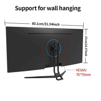 34-inch UltraWide 120Hz Gaming Monitor IPS Direct-View Panel 21:9 UltraWide Screen 2K Resolution (2560x1080) No Built-in Speaker