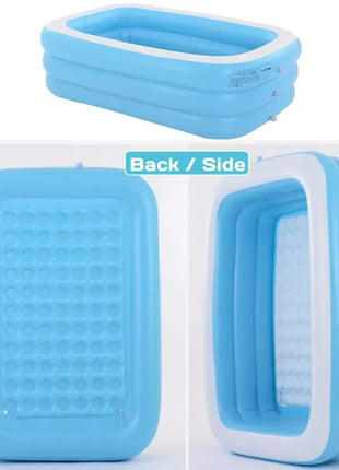 Large Inflatable Pool 2/3M Large Swimming Pools with Removable Frame for Family Kids Desmomtables Above Ground Pool