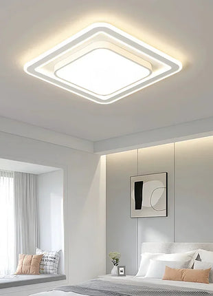 Lampada da soggiorno moderna con telecomando Lampada da soffitto a LED semplice Decorazioni per la casa Lampada da camera da letto Apparecchio di illuminazione per sala da pranzo per interni