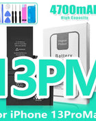 0 Cycle High Capacity Battery For iPhone 11 11Pro 12Pro 12 13 14 13Pro 14Pro Max Mini Phone Bateria + Free Tool Kit