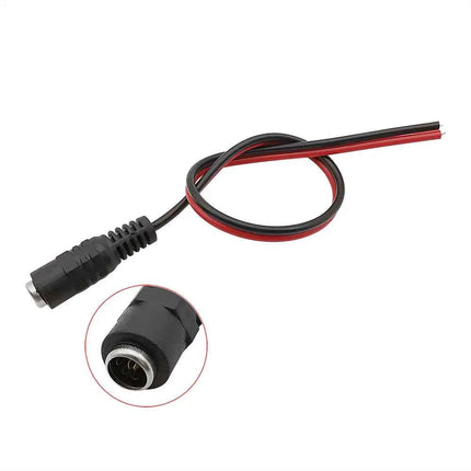 2.1x5.5mm DC maschio femmina cavo di alimentazione Pigtail connettore filo 12V 1A DC connettori barilotto di alimentazione 25CM per telecamera di sicurezza CCTV