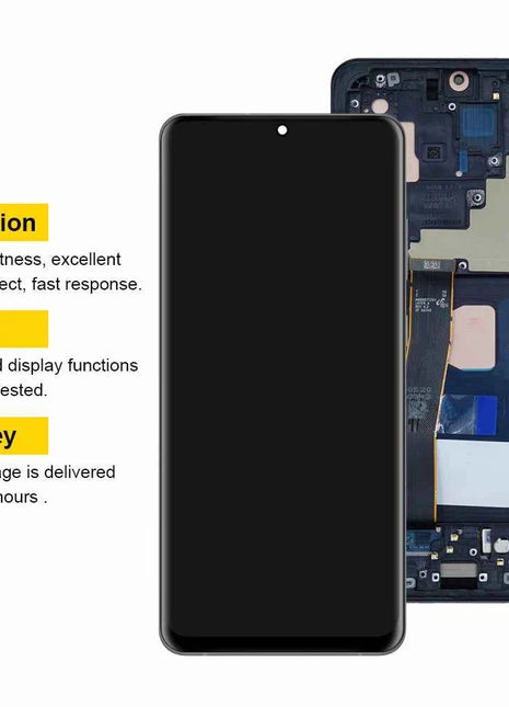 AMOLED Per Samsung Galaxy S20Ultra G988 G988U G988B/DS Display LCD Touch Screen Digitizer con Cornice Per Samsumg S20 Ultra LCD