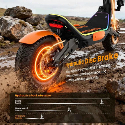 TOFUN TF7 PRO Electric Scooter 2400W Dual Motor Max Speed 70 km/h 12 Inch Off-Road Tires 75km Range Foldable power Scooter