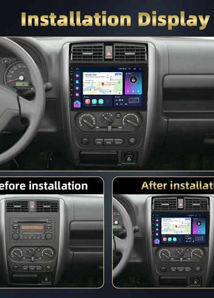 Podofo 8Core AI Voice Car Audio For Suzuki Jimny 2007-2012 Multimedia Player Android Auto Carplay WIFI 4G Bluetooth Car Stereo