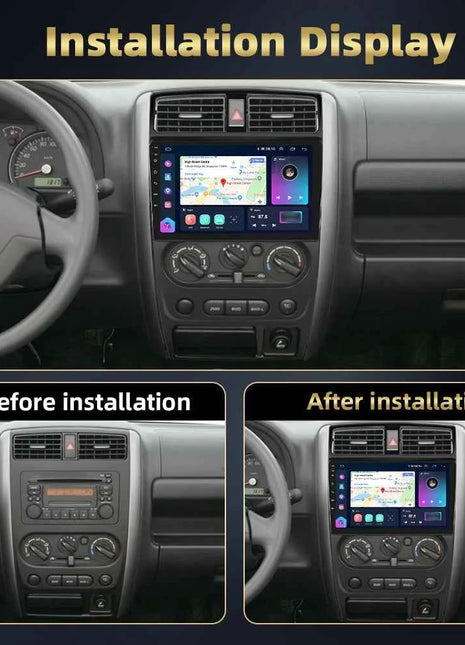 Podofo 8Core AI Voice Car Audio For Suzuki Jimny 2007-2012 Multimedia Player Android Auto Carplay WIFI 4G Bluetooth Car Stereo