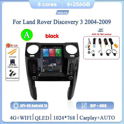 For Land Rover Discovery 3 2004-2009 intelligent multimedia video player radio GPS 4G WiFi Carplay+Auto Android13