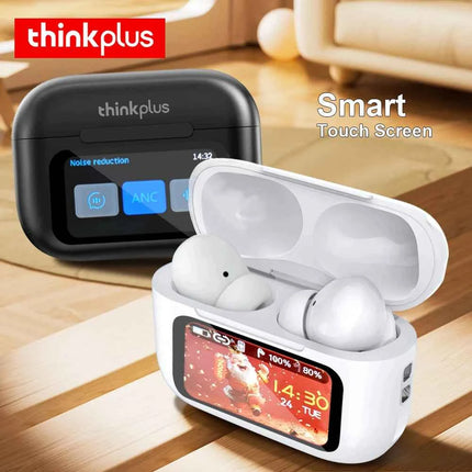 Original Thinkplus Wireless Bluetooth Earphones ANC Noise Reduction Earbuds HD Mic Call Gamer Headsets LED Touch Screen Control