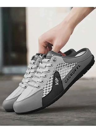 2025 Nuove slip-on casual da uomo: mezze pantofole durevoli, comode, traspiranti ed eleganti