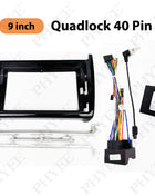 Telaio pannello radio per VW Polo 2012 a 2017, adattatore cablaggio quadlock, decodificatore CAN Bus, per multimediale Android 16 pin 9
