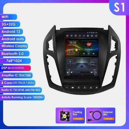 360Camera 9.7inch 2 DIN Android 13 Car Radio for FORD Transit /Tourneo Connect 2013-2018 Car Multimedia Stereo Carplay Autoradio