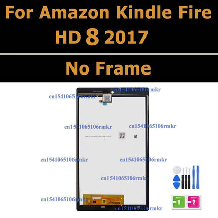 Display LCD per Amazon Fire HD 8 (2017/2020/2022) - Touch Screen Digitizer Ricambio K72LL4 KFONWI SX034QT