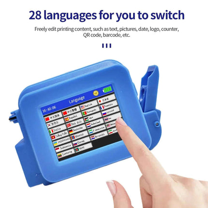 EURANNIT XMINI 12.7mm Portable Mini Inkjet Printer with Fast Dry Ink for Logo Expire Date QR Barcode Batch Number Label Printer