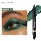 PECOLOVERS Champagne Brown Metallic Eyeshadow Stick - Waterproof, Long-Lasting Glitter Highlighter & Brightening Pencil Crayon