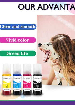 544 103 104 522 Dye Ink For Epson Ecotank with L3250 L4150 L1110 2750 L3100 4700 4750 ET-2400 ET-2720 Printer Compatible Desktop