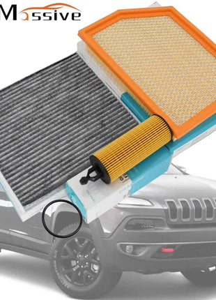 Per Jeep Cherokee KL 2014 - 2018 3.2 L V6 EHB 3239cc Chiuso Fuoristrada Motore Cabina Filtro Olio Aria 68191349 AA 68223044 AA