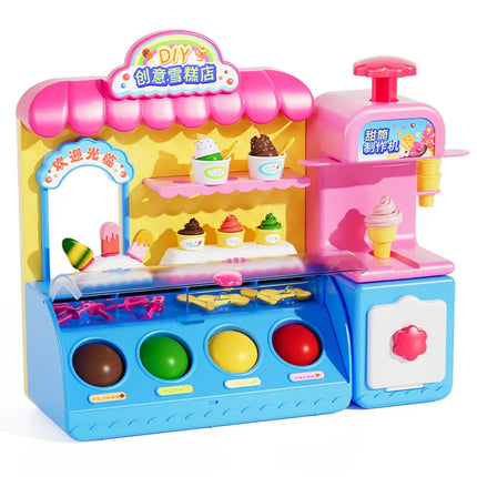 Macchina per Gelato con Musica e Luci – Giocattolo Plastilina Educativo per Bambini, Regalo Compleanno