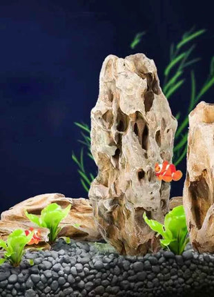 250g 500g 1000g Natural Aquarium Decor Stone Rockery Landscaping Fish Tank Microporous Stone Good for Plants Growth