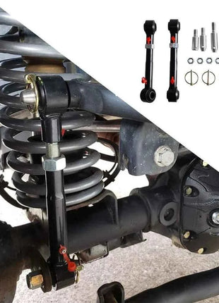 Collegamenti della barra antirollio anteriore regolabile per Jeep Wrangler JK JKS 2/4 porte 2007-2018 parti di automobili in acciaio inossidabile 2.5-6 "ascensori