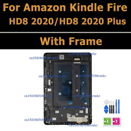 Display LCD per Amazon Fire HD 8 (2017/2020/2022) - Touch Screen Digitizer Ricambio K72LL4 KFONWI SX034QT