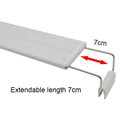Aquarium LED Light Super Slim Fish Tank Aquatic Plant Grow Lighting Waterproof Bright Clip Lamp Blue LED 18-72cm for Plants 220v