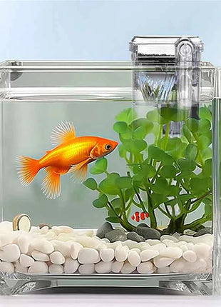 Wall-hanging Filter For Fish Tanks USB plug Mini Aquarium Filter Pump 250H/L Suitable For Fish Tanks Below 30cm,2.5W DC 5V