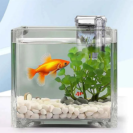 Wall-hanging Filter For Fish Tanks USB plug Mini Aquarium Filter Pump 250H/L Suitable For Fish Tanks Below 30cm,2.5W DC 5V
