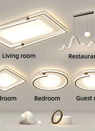 Lampada da Soffitto LED Ultra Sottile Creativa con Telecomando, Luci per Soggiorno, Decorazione Casa, Lampada a Sospensione per Camera da Letto Bambini e Sala da Pranzo