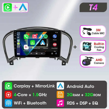 Srnubi Car Radio for Nissan Juke YF15 2010 - 2014 Carplay 4G Multimedia Video Player Navigation GPS WIFI Android Auto Autoradio