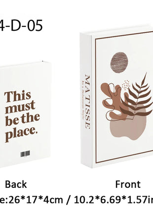 Boho Bauhaus Picasso Matisse Cucina Libri finti Decorazione Tavolino di moda di lusso Scatola portaoggetti decorativa Decorazione estetica