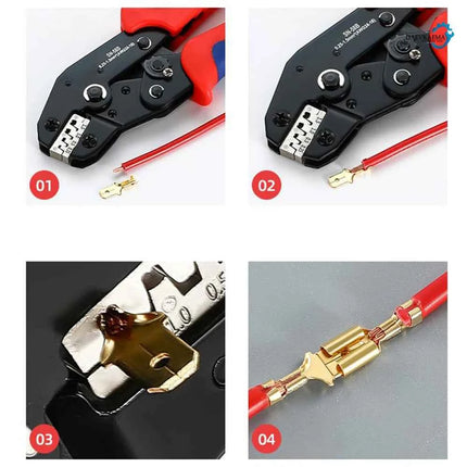Pressato a freddo 270 Pz 2.8/4.8/6.3mm Isolato Maschio Femmina Connettore del Cavo Terminali A Crimpare Elettrici Termin Spade Assortiti Kit Box