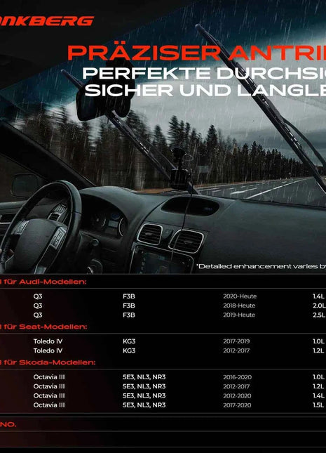 Motore tergicristallo posteriore Frankberg 1x per Audi Q3 F3B F3N Seat Octavia III 5E5955711B