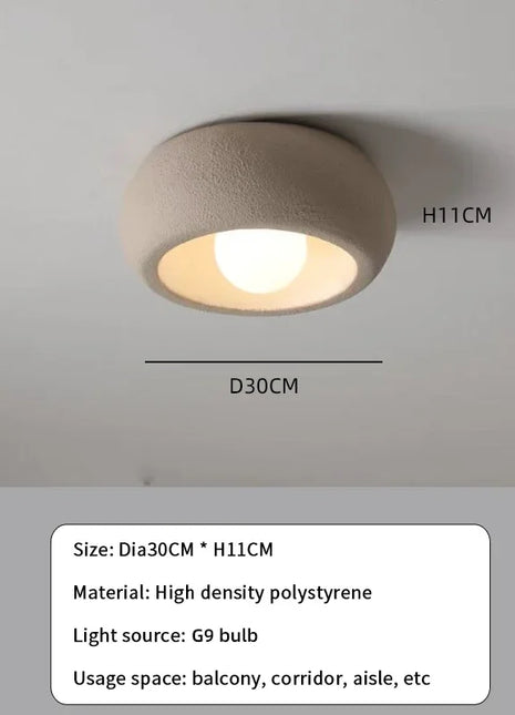 Lampada da soffitto moderna a LED per balcone, ingresso interno per la casa, corridoio, corridoio, lampada a sospensione a soffitto, armadio da cucina, apparecchi Wabi Sabi