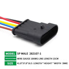 5/20/100sets HID Waterproof Connectors 1/2/3/4/5/6 Pin Car Electrical Wire Connector Plug Truck Harness with 15CM Wire Cable