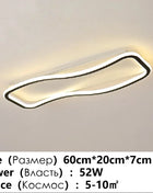 Moderna onda creativa corridoio balcone lampada da soffitto a LED camera da letto guardaroba corridoio luce decorazioni per la casa lampadario a soffitto apparecchio per ufficio