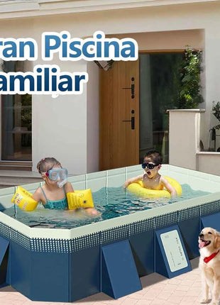 Piscina familiare Piscina esterna pieghevole grande Piscina estiva per feste in acqua Piscina non gonfiabile per giardino esterno