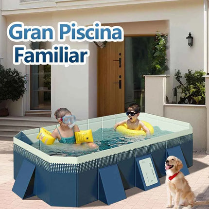 Piscina familiare Piscina esterna pieghevole grande Piscina estiva per feste in acqua Piscina non gonfiabile per giardino esterno