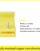Wire Cable Connectors Quick Splice Electrical Terminals Non-destructive Crimp Without Breaking the Line AWG 22-18