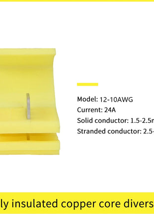 Wire Cable Connectors Quick Splice Electrical Terminals Non-destructive Crimp Without Breaking the Line AWG 22-18