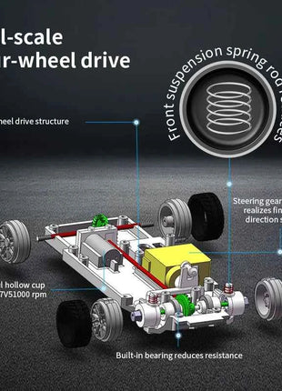 Upgraded Gyro 1/43 RC Drifting Car Racing RTR 4WD High Speed Radio Control Model 2.4G Drift Race Vehicle Mini Gifts