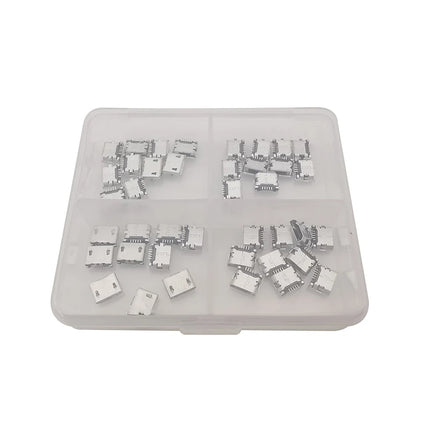 10 Pezzi Connettore Micro USB 5 Pin, Porta di Ricarica SMD SMT per Telefoni Android, Presa Dati e Ricarica, Adattatore per Riparazioni Fai-da-Te