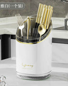 Luxury Chopsticks Storage Box, Household Kitchen Tube, Multi-Functional Draining Rack, Integrated Compartment Cage, Knife Holder