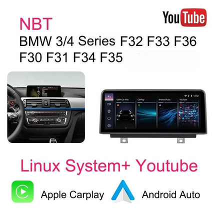 Bonroad 10.25" Wireless Carplay Android Auto Car Radio For BMW 1 2 3 4 Series F20 F21 F23 F30 F31 F32 F33 F34 F35 F36 2013-2017