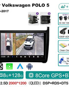 Android 15 For Volkswagen VW POLO 5 Sedan 2008 - 2023 Car Radio Navigation Multimedia Player Carplay Auto Stereo DSP WIFI+4G GPS