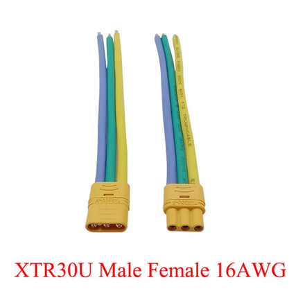 XT30 XTR30U XT60 XT60H XT90 Connettore maschio e femmina con cavo in silicone 10AWG/12AWG/16AWG/18AWG 100mm per cavo batteria RC