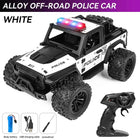 1:16 High Speed Off-Road Alloy RC Cars Police Truck Jeep with Music Sound and LED Lights 2.4G Remote Control Cars Outdoor Toy