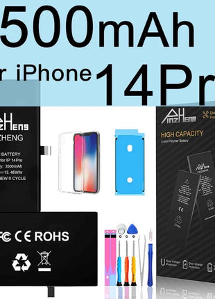 PINZHENG Real High Capacity Battery For iPhone 15 14 Pro Max 15 Pro 14 Pro 15 Plus 14 Plus 15 Pro Max Replacement Batteries