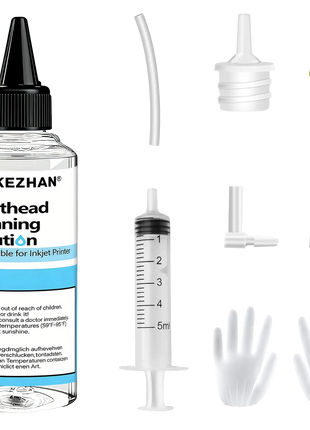 400mL Printhead Cleaning Kit for Epson HP Canon Brother, Universal Inkjet Printer Cleaner Solution, Liquid To Unclog Print Head