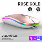 Mouse Wireless RGB Bluetooth 5.2 Ricaricabile - Gaming e Ufficio