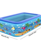 1.1M 1.2M Inflatable Swimming Pool PVC Indoor and Outdoor Cartoon Thickening Inflatable Pool for Children's Pool